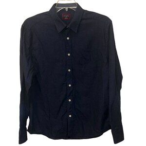 UNTUCKit Dark Blue Flannel Cotton Long Sleeve Casual‎ Dress Shirt Large Office